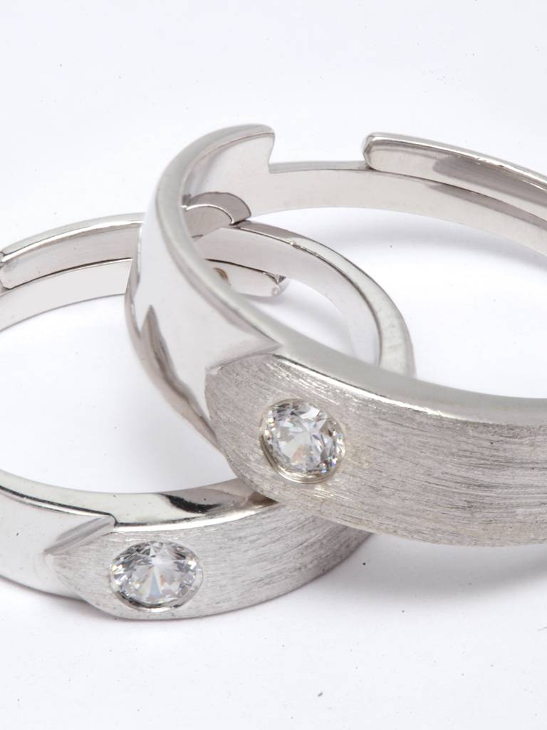 Pure 925 Sterling Silver Belt Adjustable Couple Band For Men And Women : CSCPLR9_MF