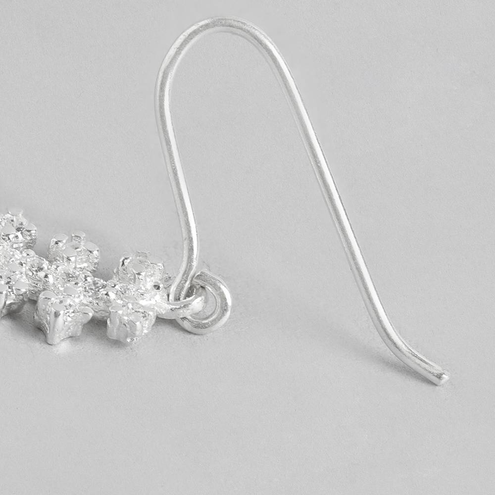 Silver 92.5 White Zircon Earring : Silver 92.5 White Zircon Earring : Silver 92.5 White Zircon Earring : Silver 92.5 Whi