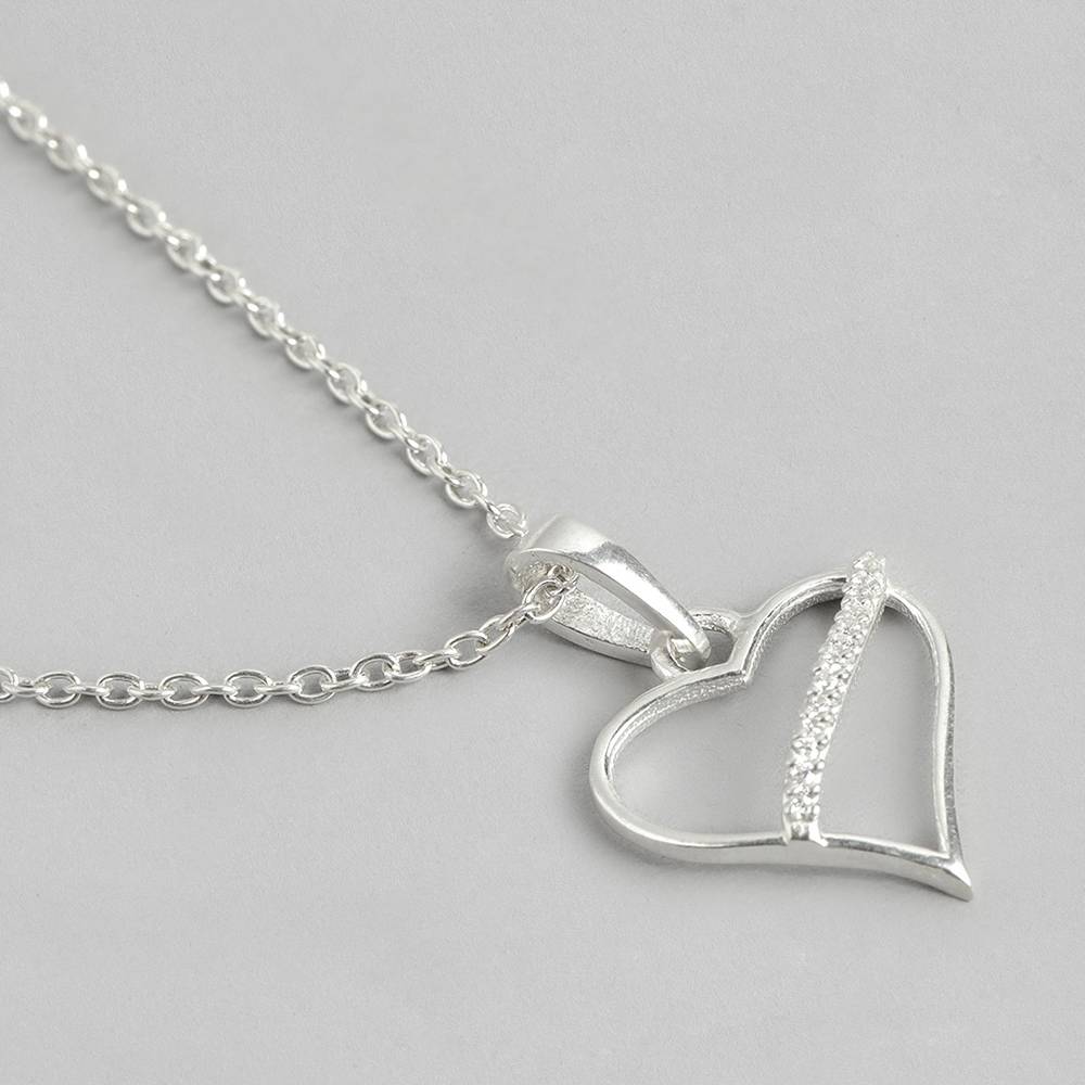 Silver Heart Necklace : Silver Heart Necklace : Silver Heart Necklace : Silver Heart Necklace : Z125SG002N010