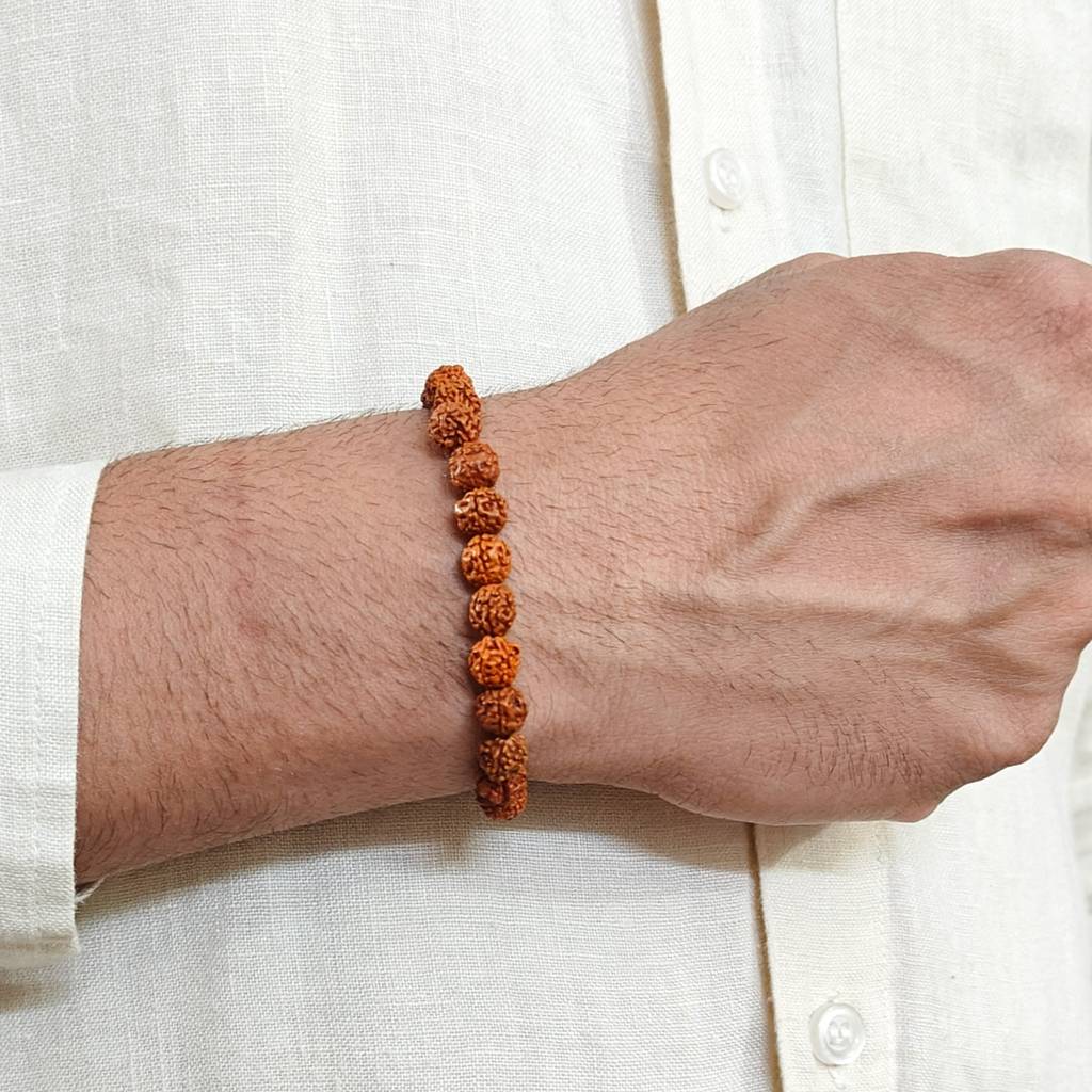 Natural Rudraksha Bracelet : IS-BR-ST-1136