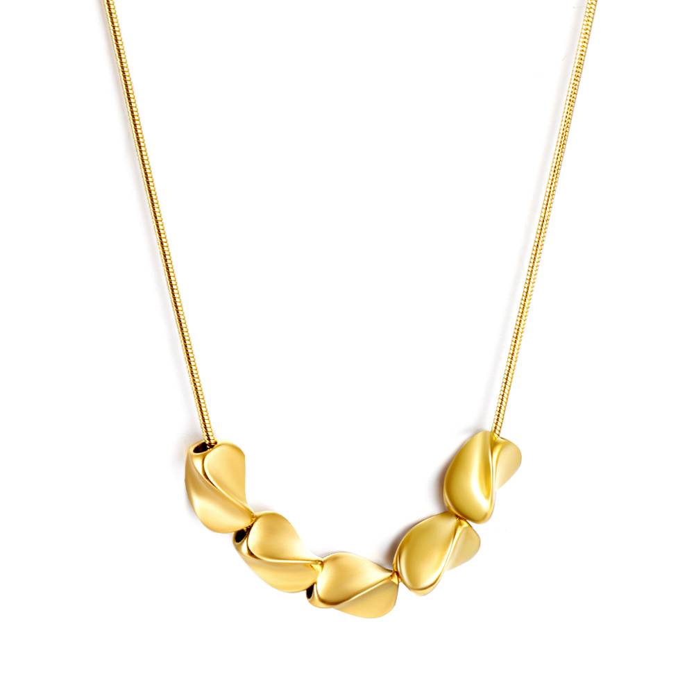 Majestic Twine Gold Necklace : MajesticTwineGoldNecklace-AS-NK-CG-02