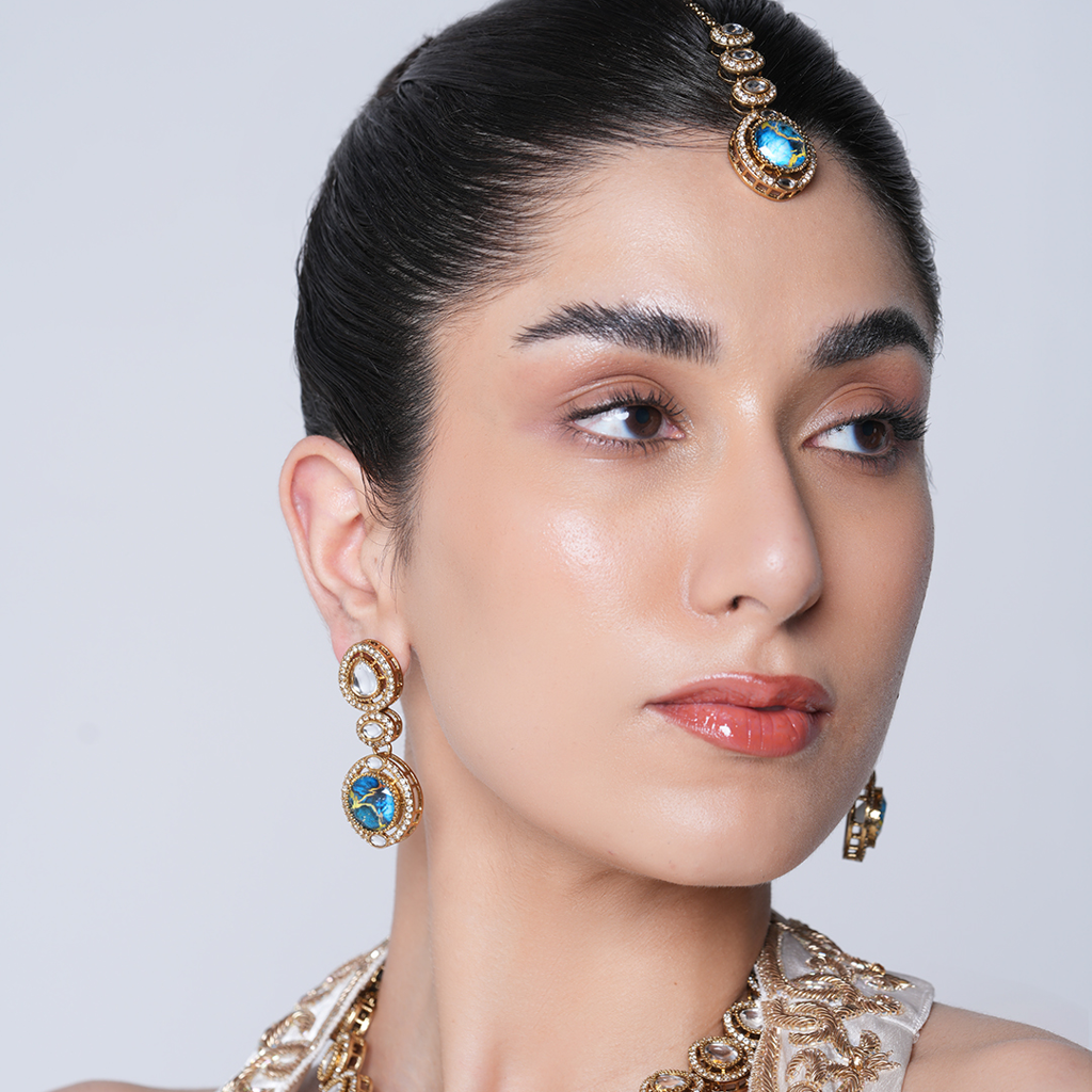 Short Designer Firestone Necklace : CAO0092MKT