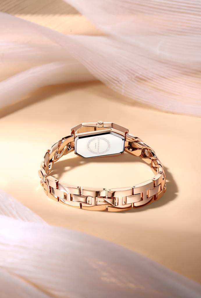 Giordano Stylish Analog Watch For Women Â Hexagon Dial, Trendy Chain Link Stainless Steel Strap, Elegant Dress : GZ-60122-11