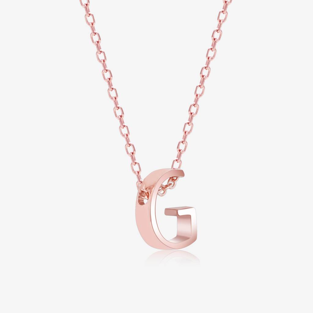 Gleaming G Initial Necklace : BIN36