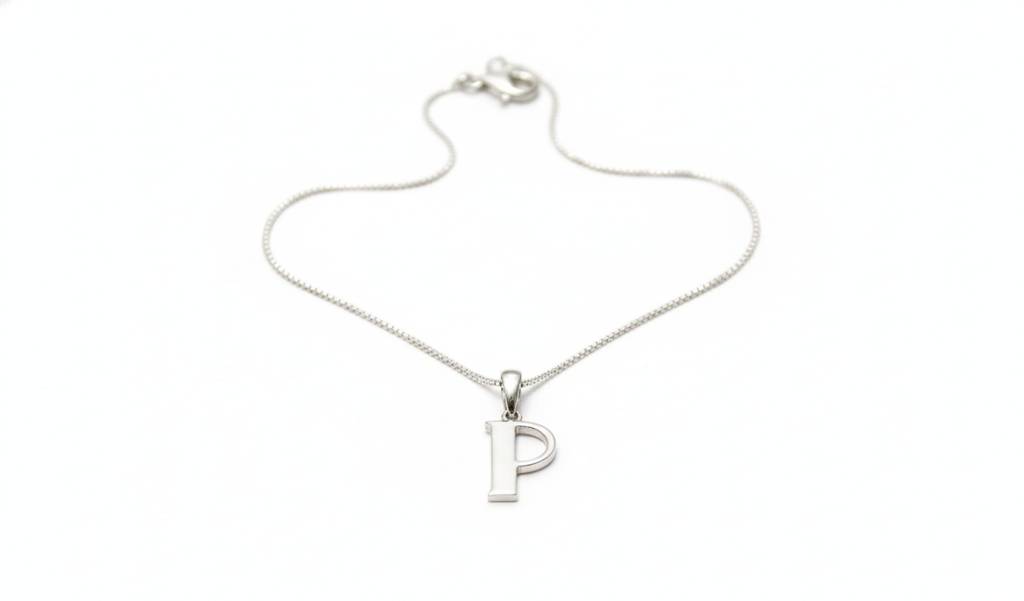 Initial Elegance Silver Pendant : CH-SL-10481-W