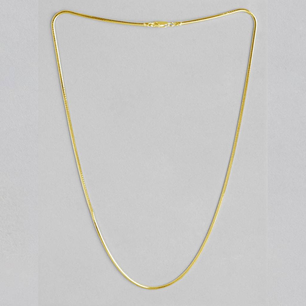 Golden Serpent 925 Sterling Silver Gold Plated Men'S Chain : CH-10038-G