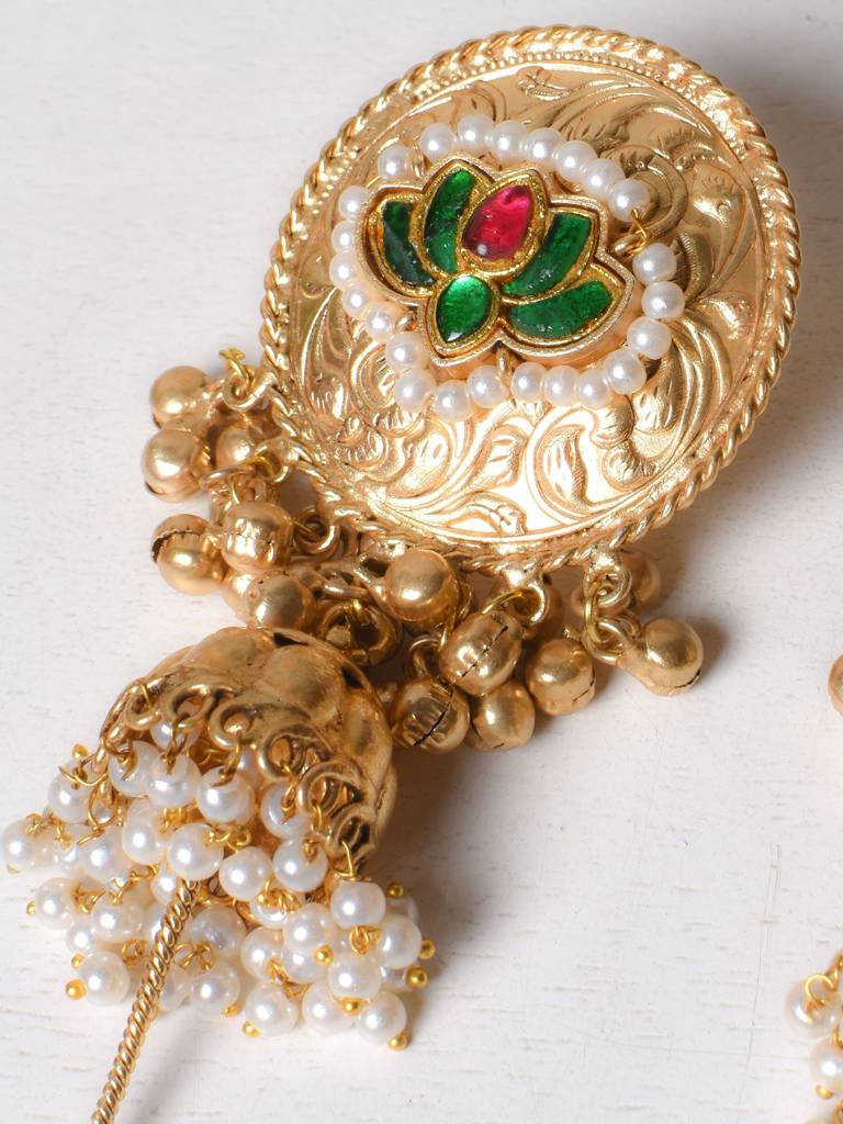 Dwiti Oversized Fusion Earrings : DWITIO2351