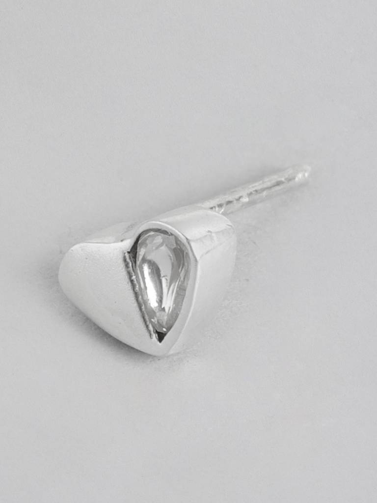 92.5 Heart Shaped Stud Earring : 92.5 Heart Shaped Stud Earring : 92.5 Heart Shaped Stud Earring : U100SG003MY030