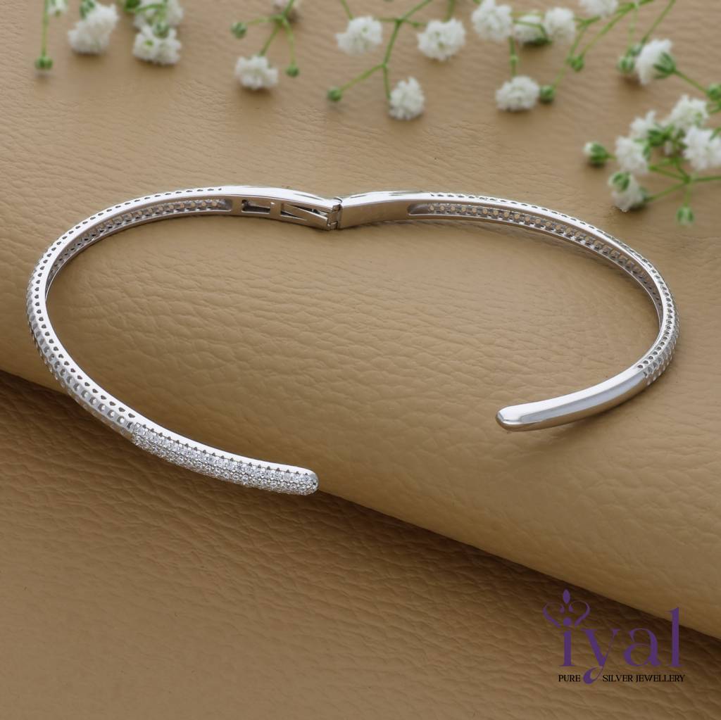 Elegant 925 Silver Kada : KA-9