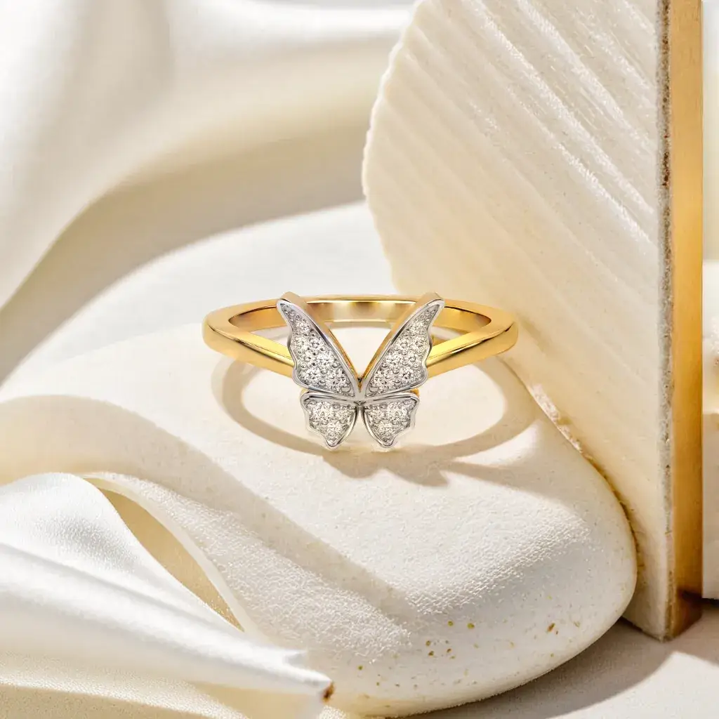 Winged Whimsy - Lab Diamond Fashion Ring : LLRG0139