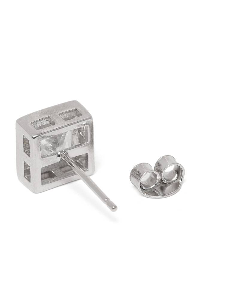 925 Sterling Silver Tops Square Bezel : AVER10006