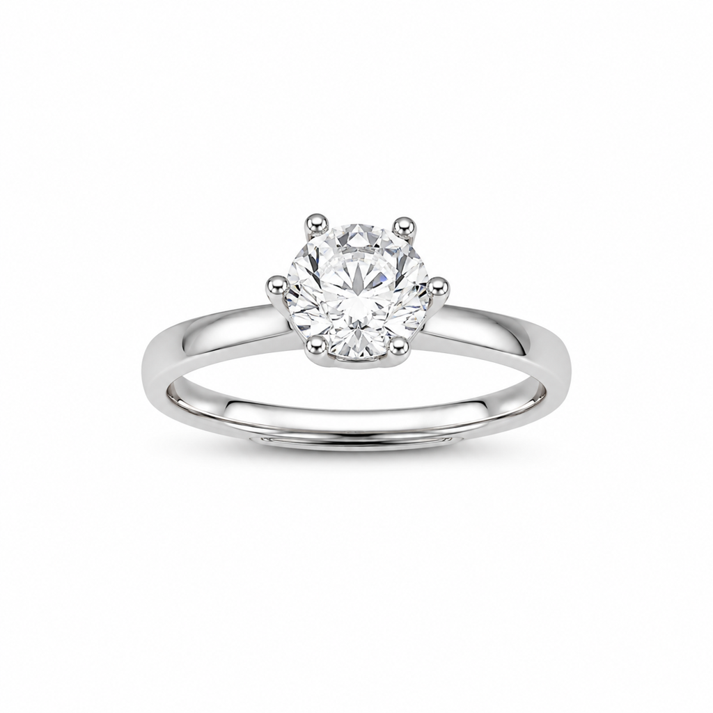 925 Silver Classic Pear Solitaire Adjustable Ring : LR23615