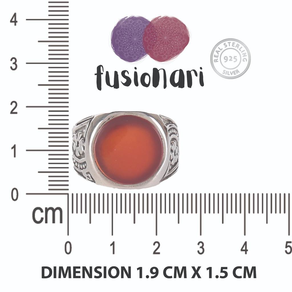 925 Sterling Silver Carnelian Ring For Women | Handmade Timeless Jewelry | Unique Healing Crystal Design | One Piece : FU-0306