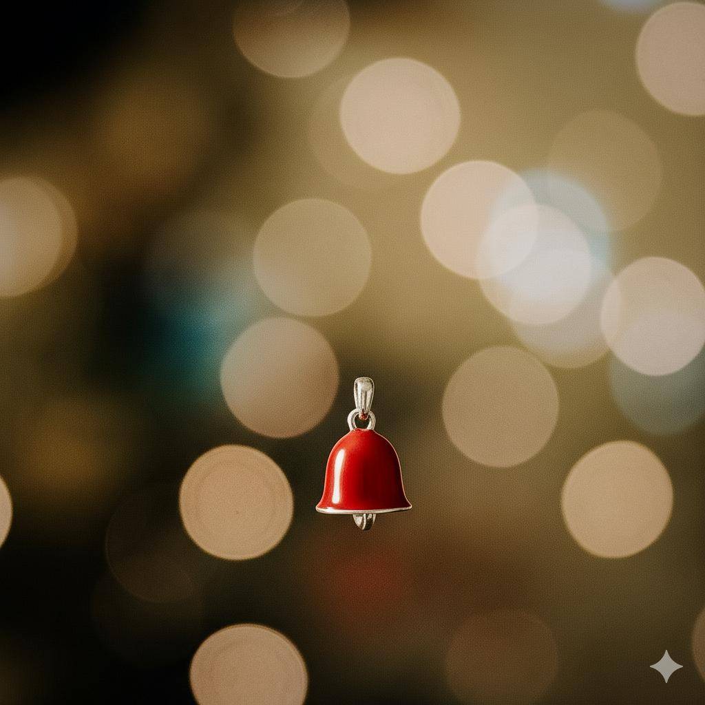 925 Pure Silver Bell Pendant : PEN1038