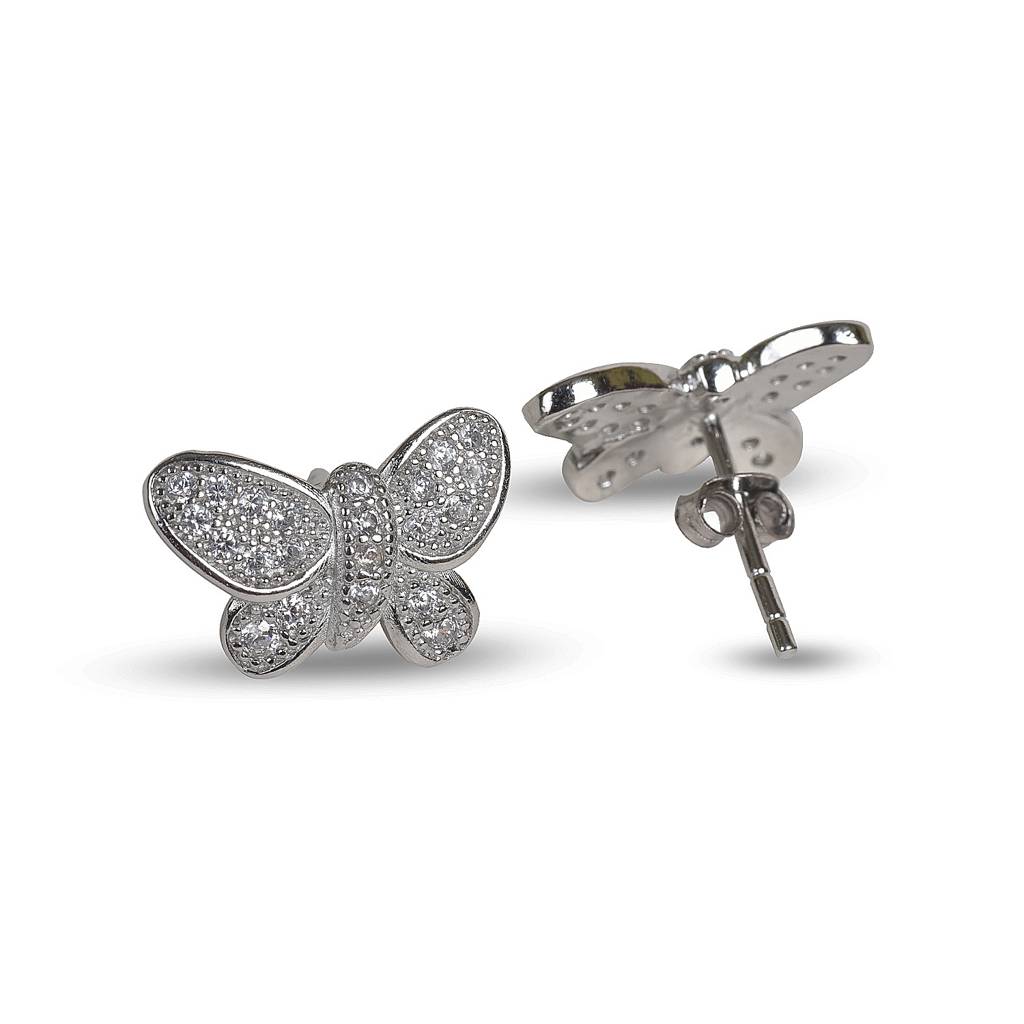 Butterfly 92.5 Sterling Silver Earrings : SE001