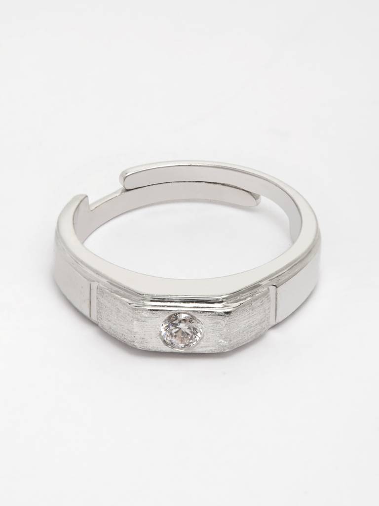 Pure 925 Sterling Silver Rocco Adjustable Ring Gift For Women And Girls : CSCPLR10_F