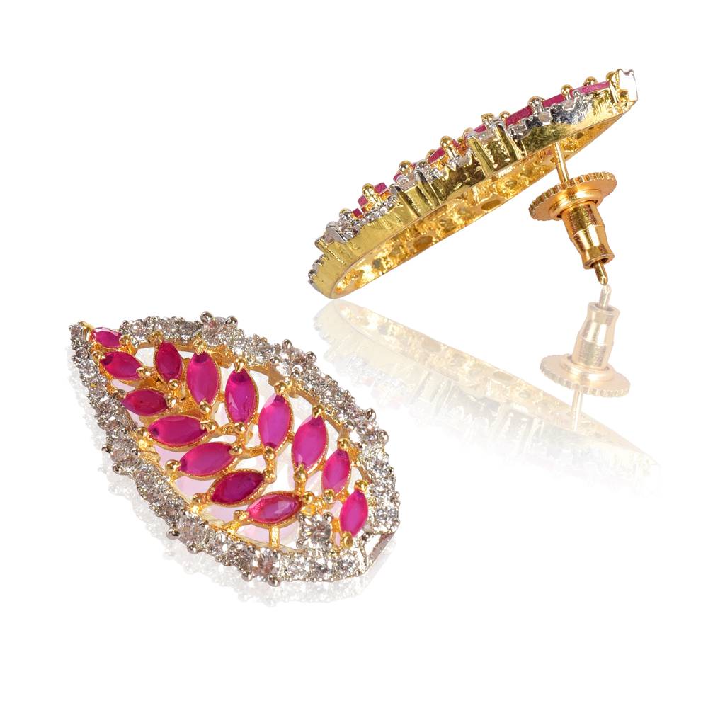 Leaf Stud Earrings : IE986A