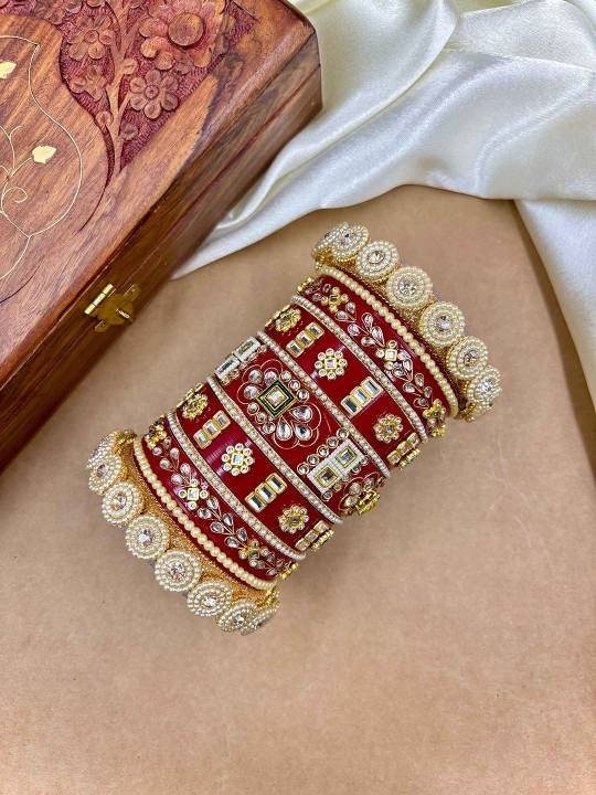 Rajwadi Bridal Chooda For Women – Wedding & Festive Bangles : HB-20-24