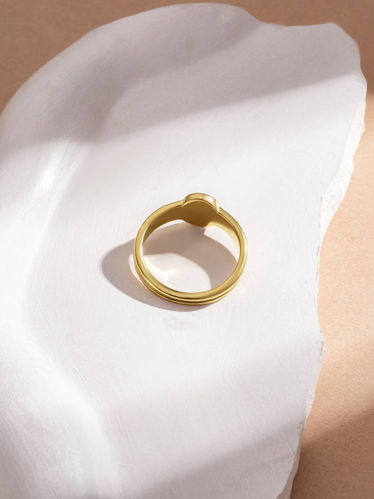 Orbit Luna Frame Ring For Women - Waterproof & Anti-Tarnish : RG0263-6