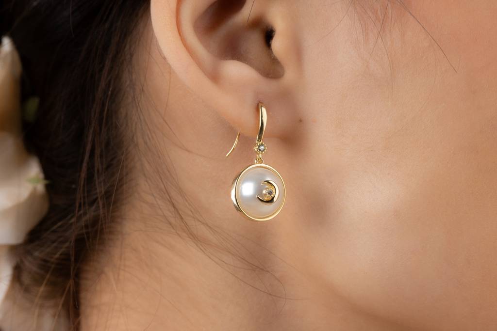 Moon And Stars Earrings : PRBE03