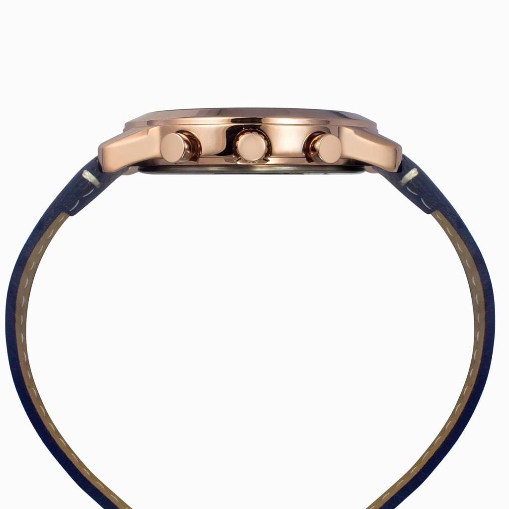 Timex Round 45Mm Blue Dial Analog Men Watch - Tweg185Smu07 : TWEG185SMU07