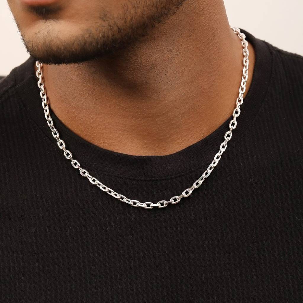 Masterpiece 925 Sterling Silver Men'S Link Chain : M-CH-10069-20-4-S