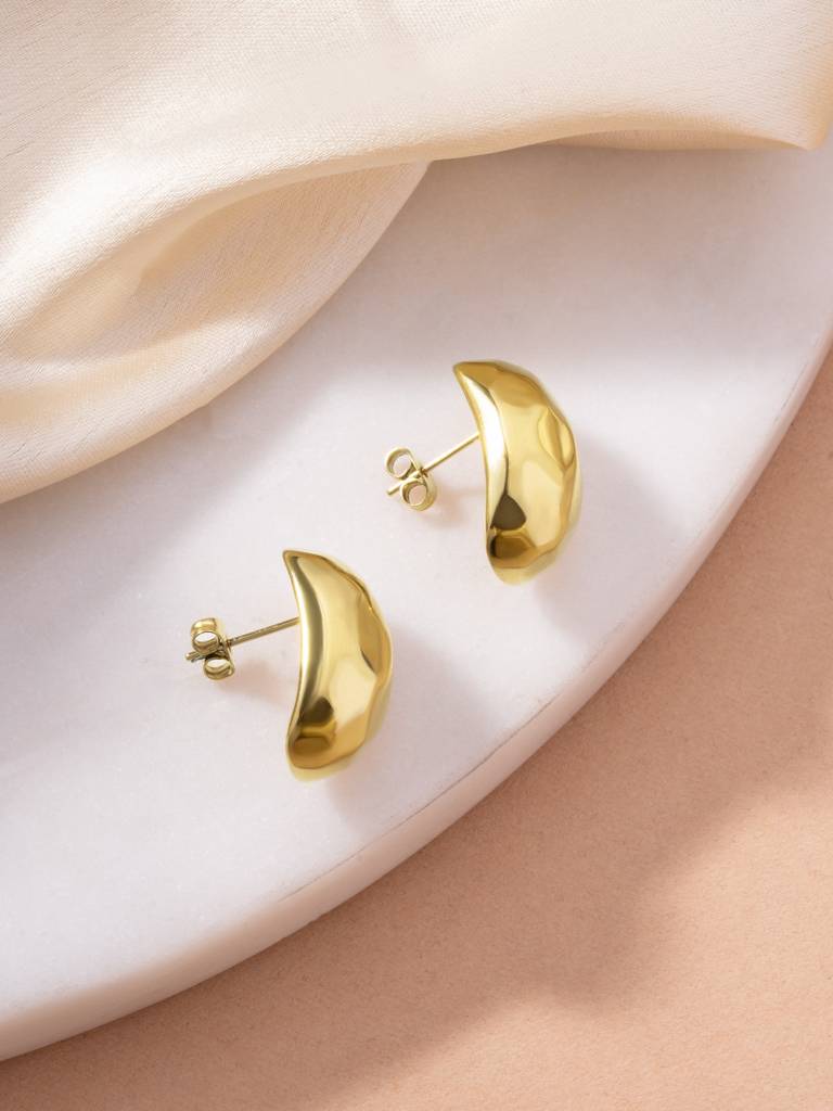 Edgy Cuboid Stud Earrings For Women - Waterproof & Anti-Tarnish : ER0485