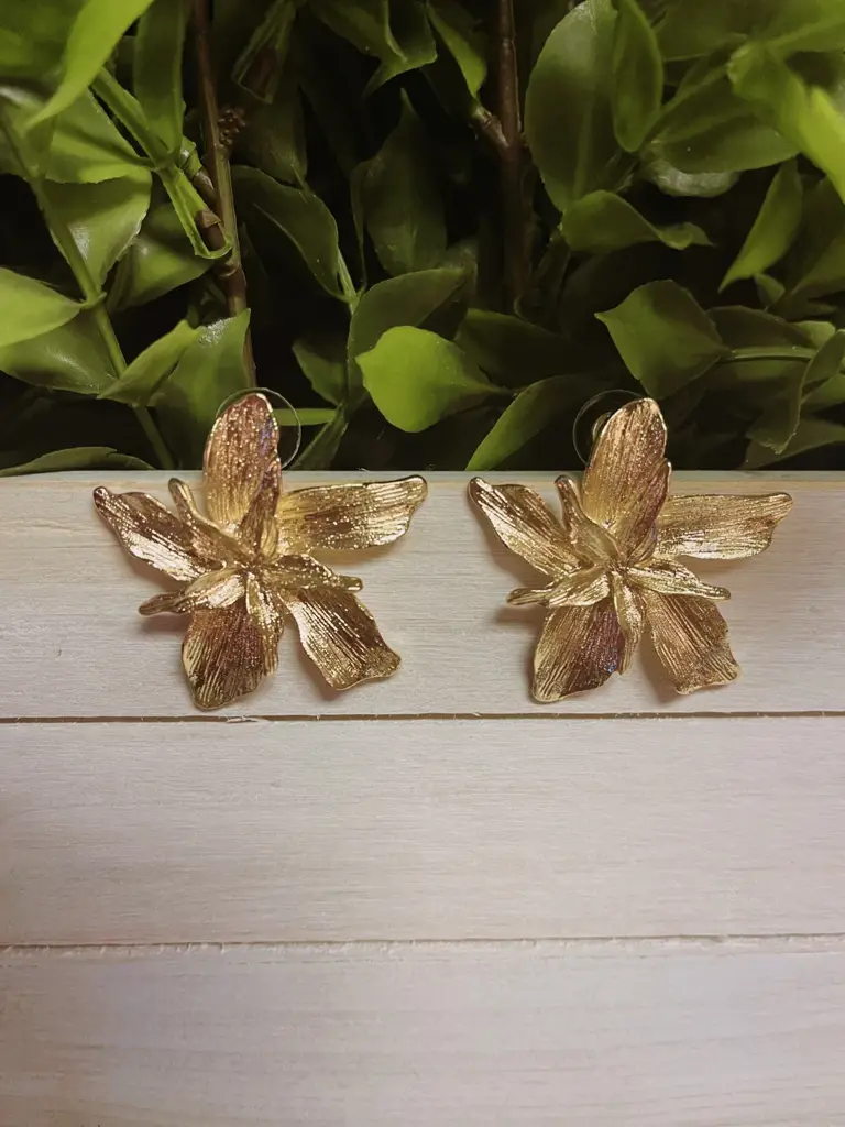 Flower Drop Earrings : MJ07