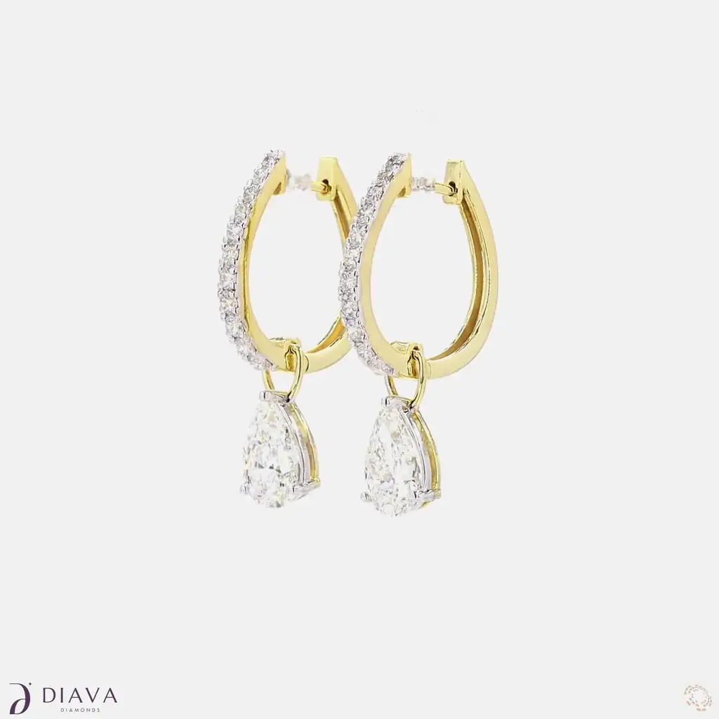 Eternal Pear Drop Hoops : EternalPearDropHoops