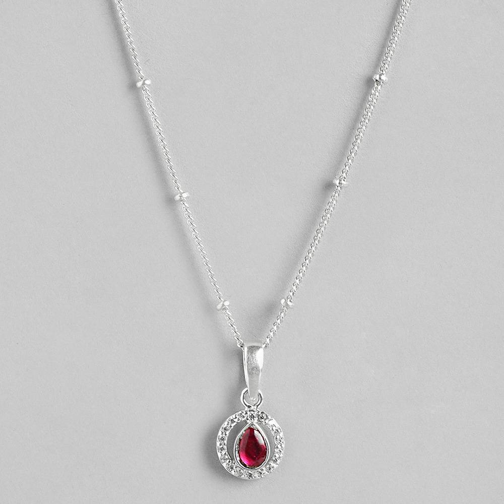 92.5 Silver Girdle Red Kundan Necklace : 92.5 Silver Girdle Red Kundan Necklace : 92.5 Silver Girdle Red Kundan Necklace