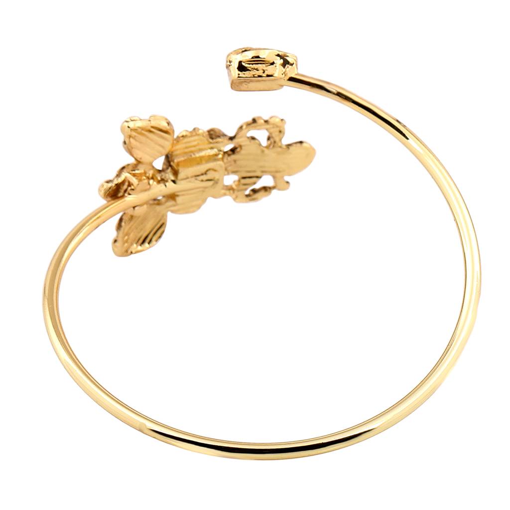 Estele Gold Plated Antique Aesthetic Laxmi Bracelet With Kundan For Women : 102057-IGBR