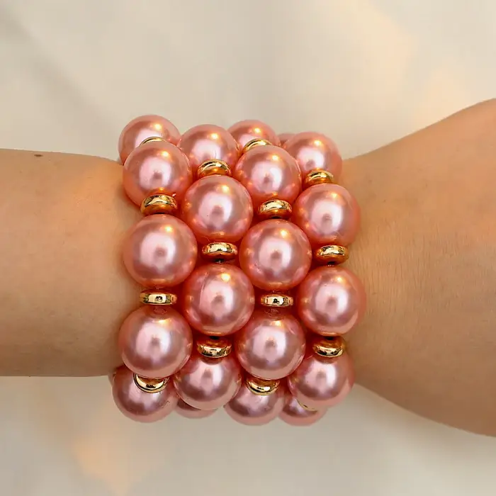 Tfc Pinky Promise Pearls Stacked Bracelet (Set Of 4 : 40094