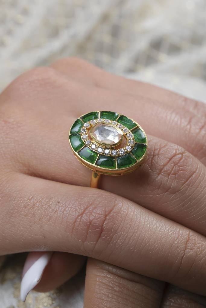 Moissanite Polki Ring 6 : PJ152