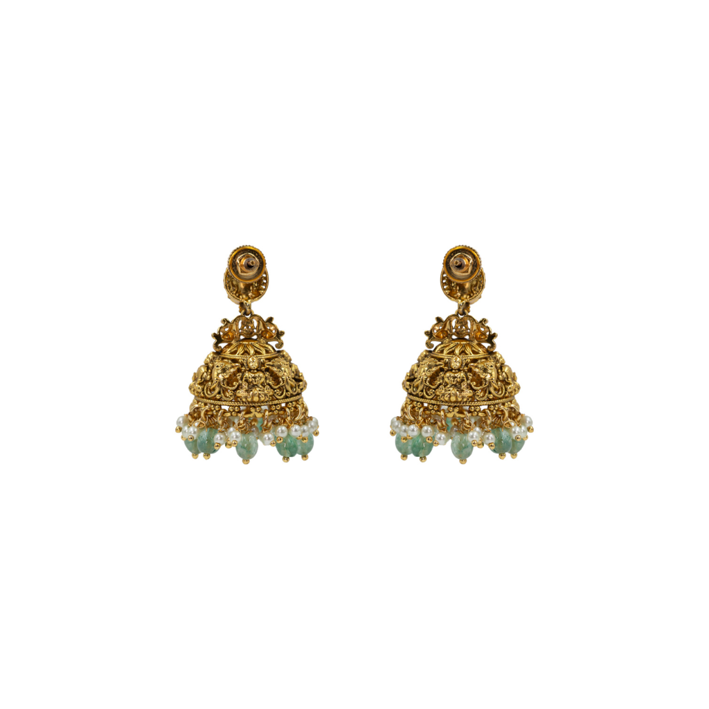 Anuradha Short Necklace Set  – 1 Gram Gold Plated Temple Jewellery : J-138