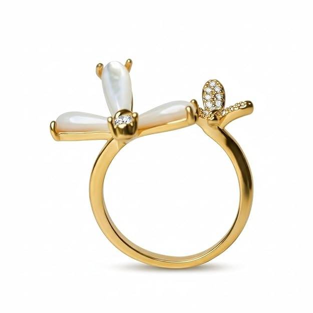 Garden Theme Ring For Women | Artistic Nature Design Statement Jewelry : 7771939303