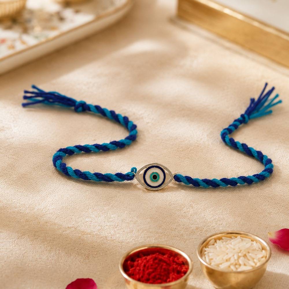 Evil Eye Guardian 925 Sterling Silver Rakhi : 1013385