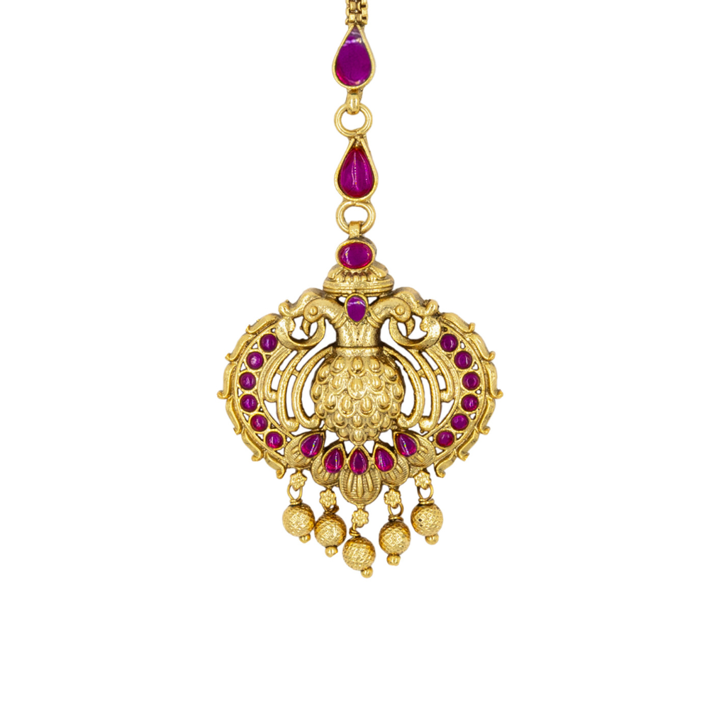 Timeless Elegance Temple Jewellery Maang Tikka For South Indian Brides : T-59