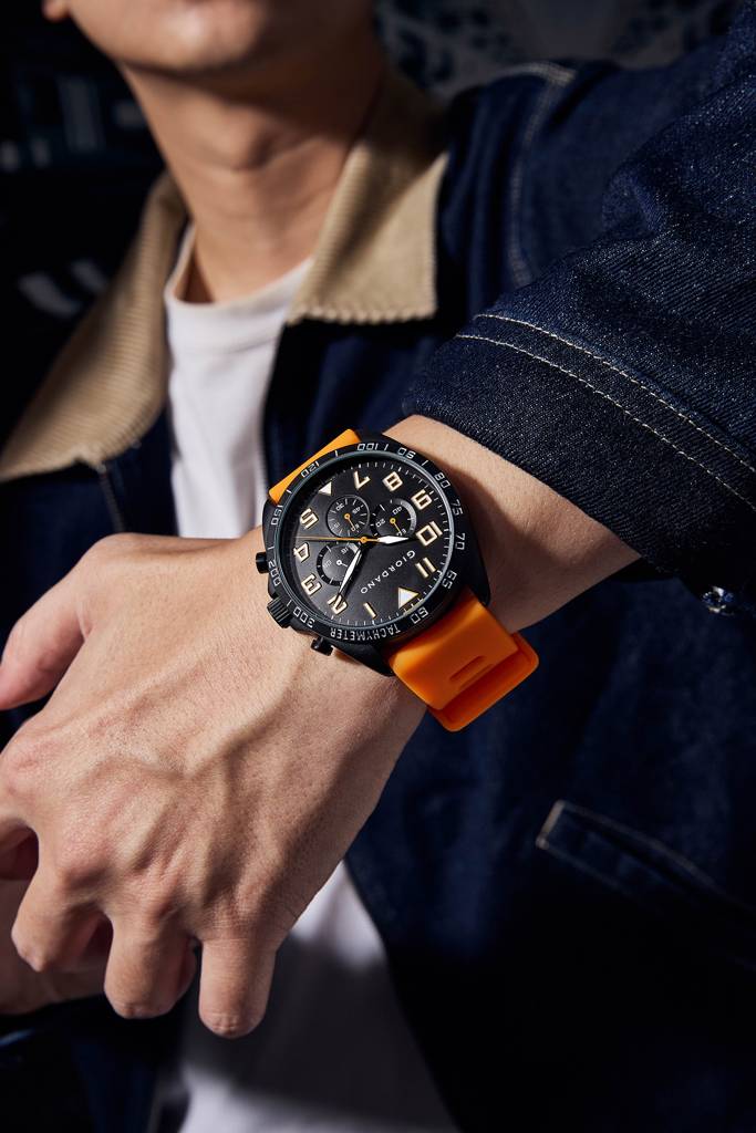 Giordano Multi Function - Performance Sport Watch For Men With Stopwatch Function & Silicon Strap : GZ-50092-01