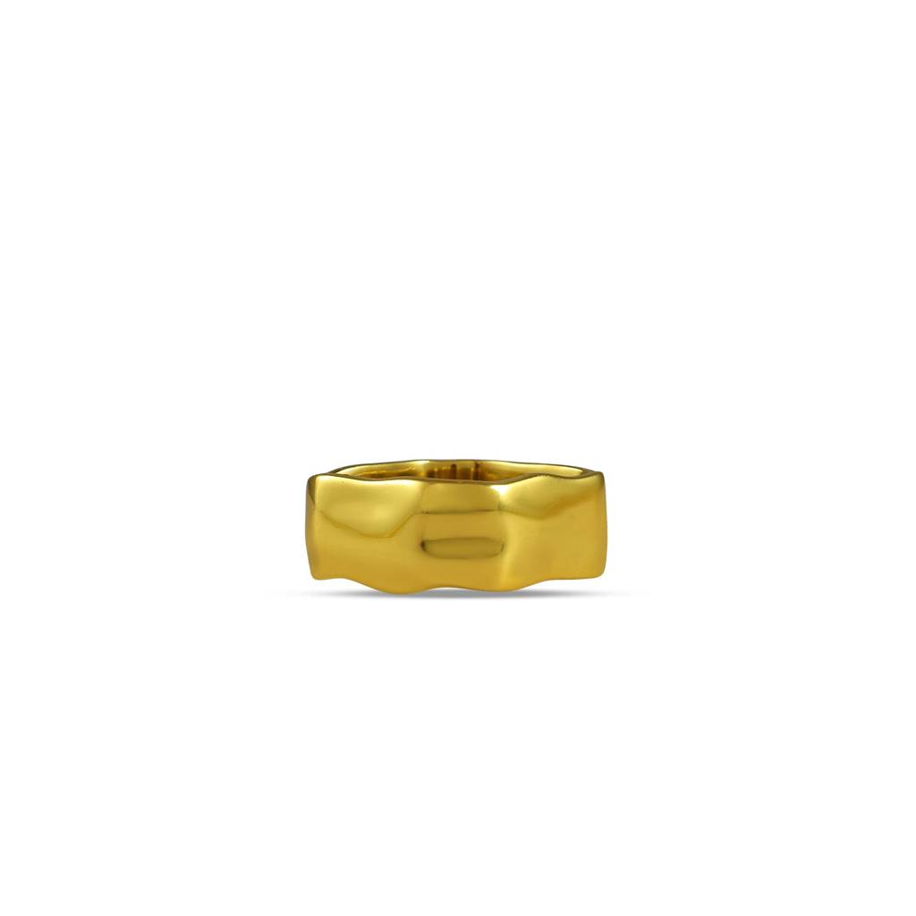Sculpted Wave Men'S Ring : AVM-43