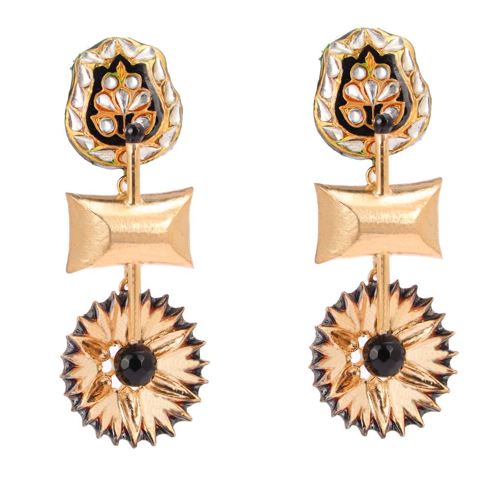 Mughal Hand Crafted Earrings : OTW-1029