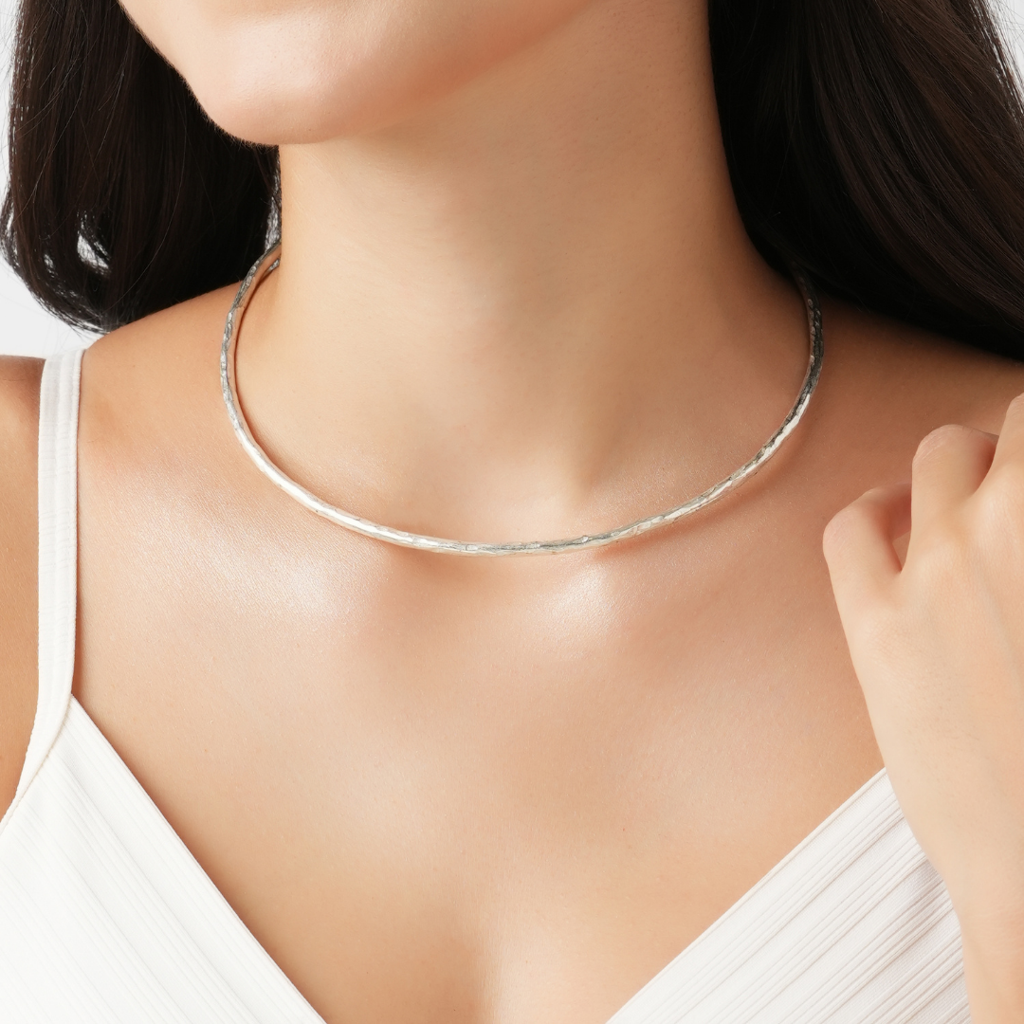 Petite Maya Neck Cuff Silver : EKBHC-S