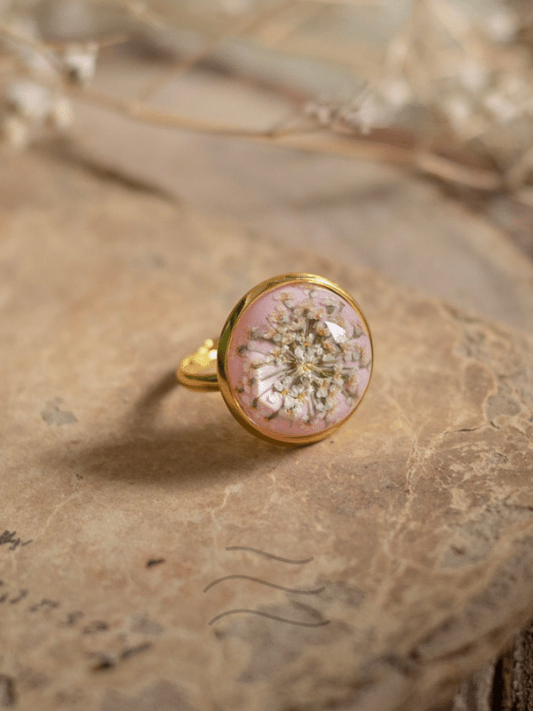 Coral Living Lace Ring : LA-FF-R-CLL-G1
