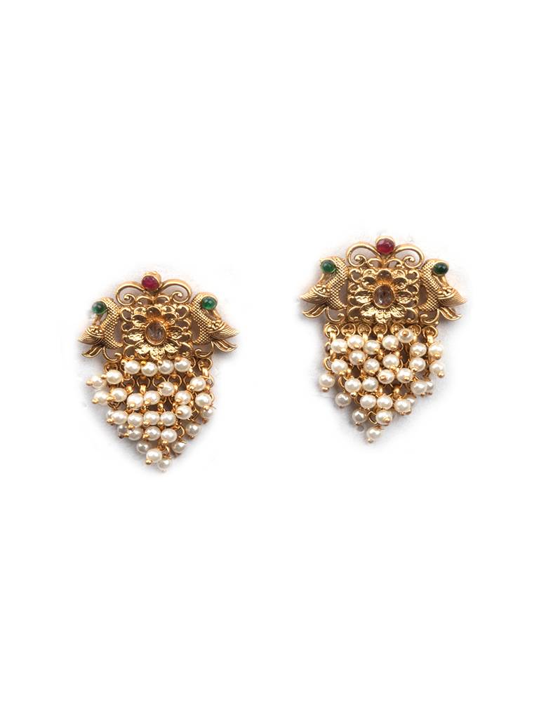 Peacock Hydra Necklace Set Green : W13White