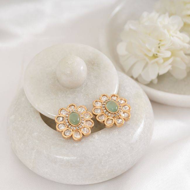 Baharee Polki Stud Earring : PA-56K