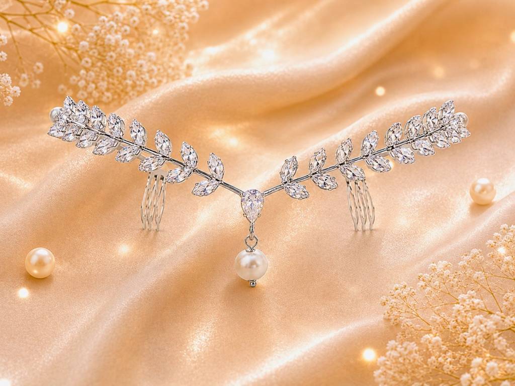 Spotlight Tiara Glam Back Hair Crown For Women : TIA006
