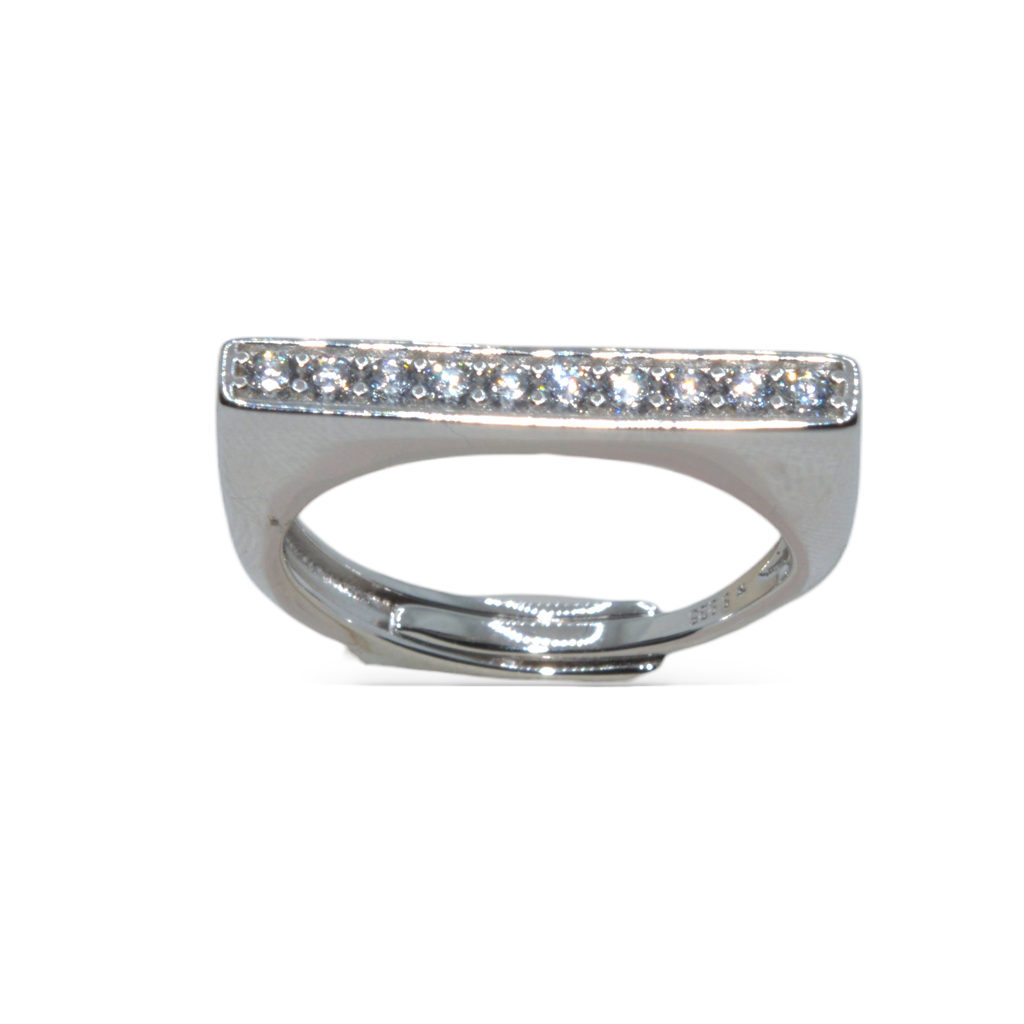 White Gold Stardust Ring : 453