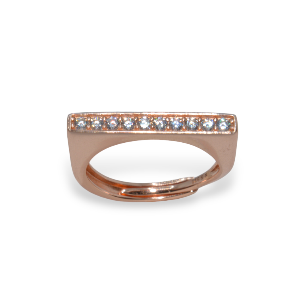 White Gold Stardust Ring : 453