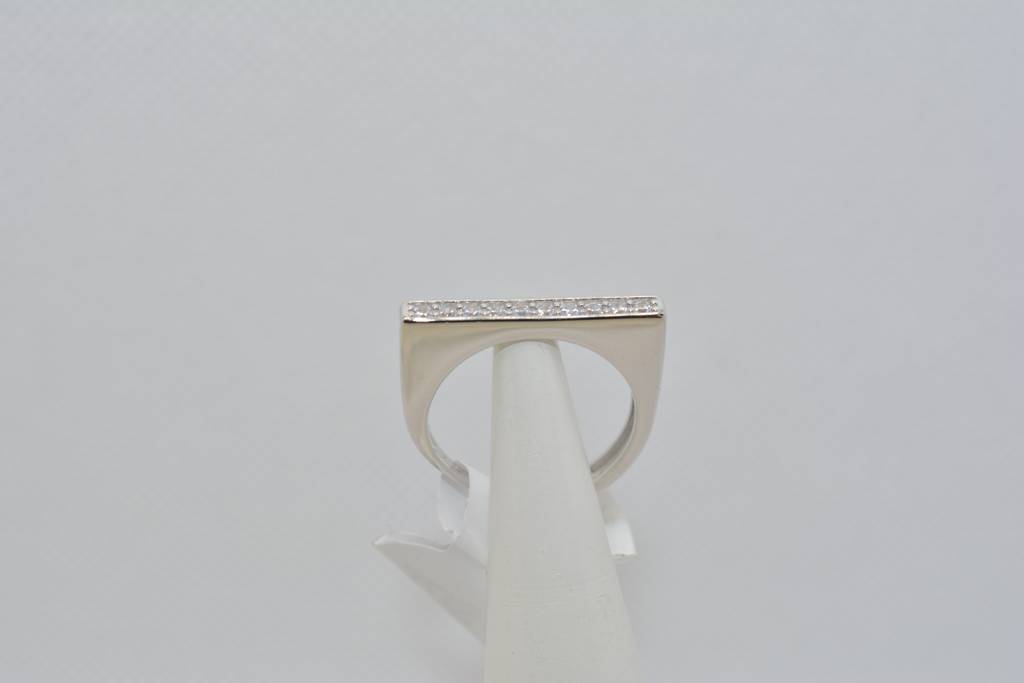 White Gold Stardust Ring : 453