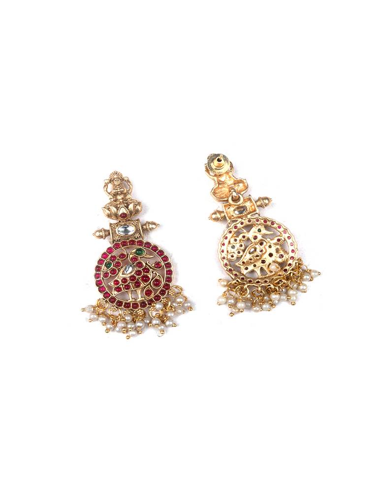 Traditional Kemp Pushp Chakra Necklace Set : SATJS216