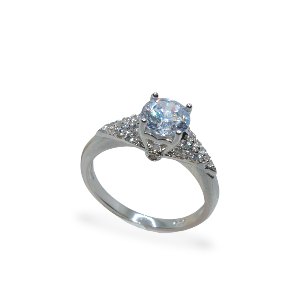 Sparkling Solitaire Charm Ring : 462